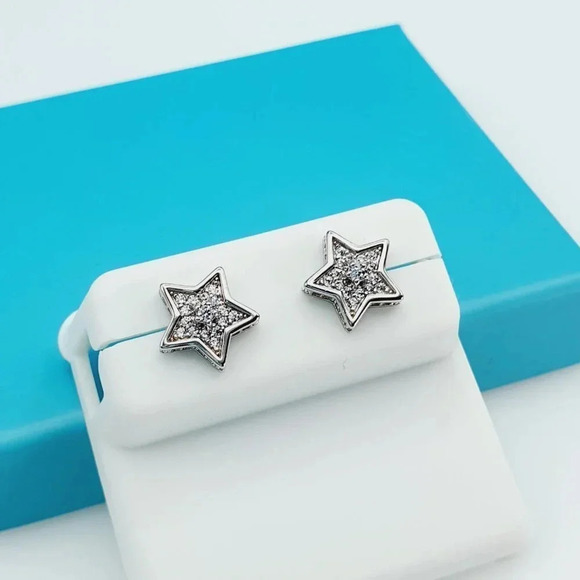 925 Sterling Silver CZ Beautiful Earrings for Women, 1USPAR4207 - Picture 7 of 11